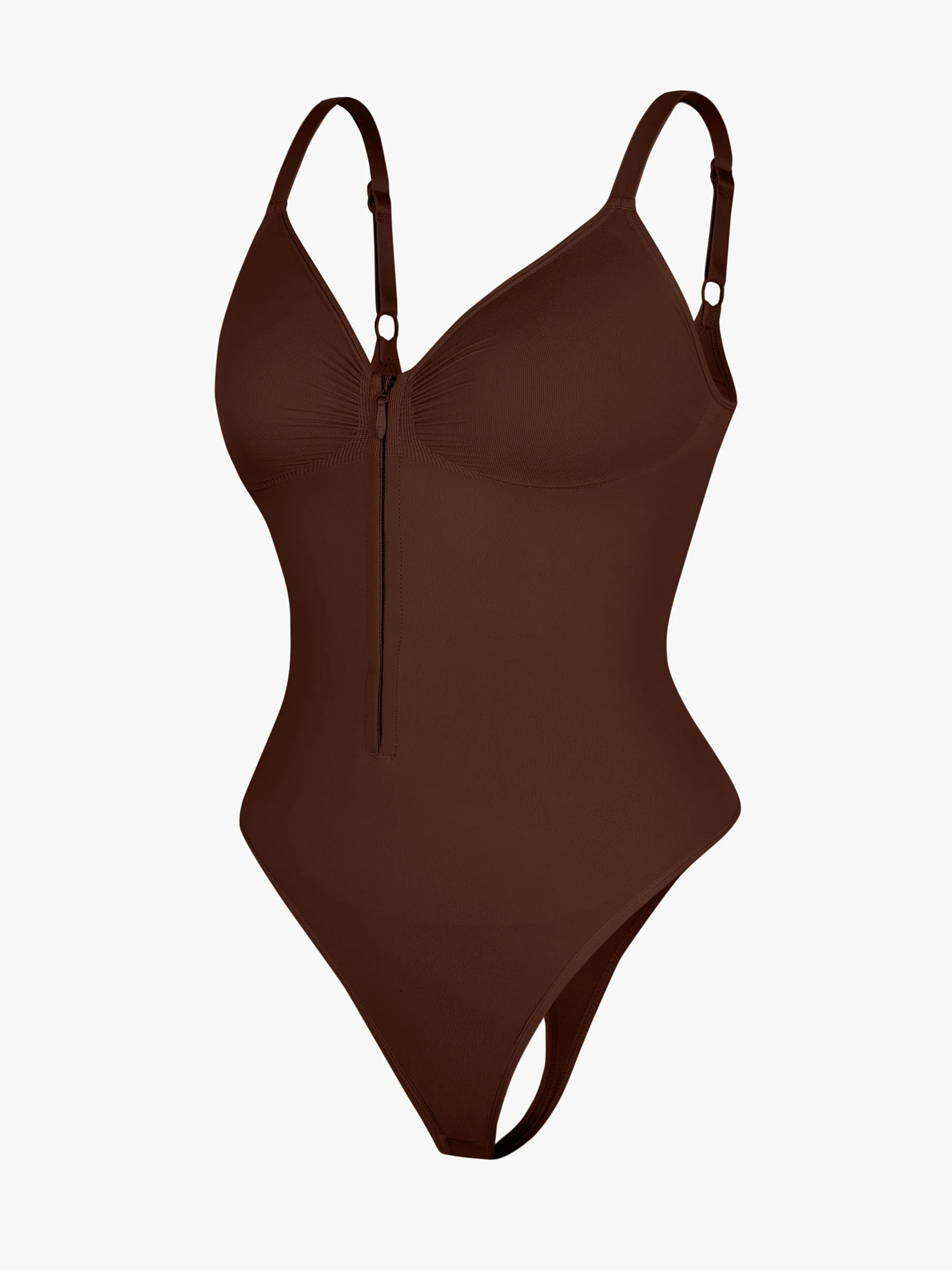 Shape-curve Tummy Control Seamless Zipper Shaping Bodysuit - Image 10