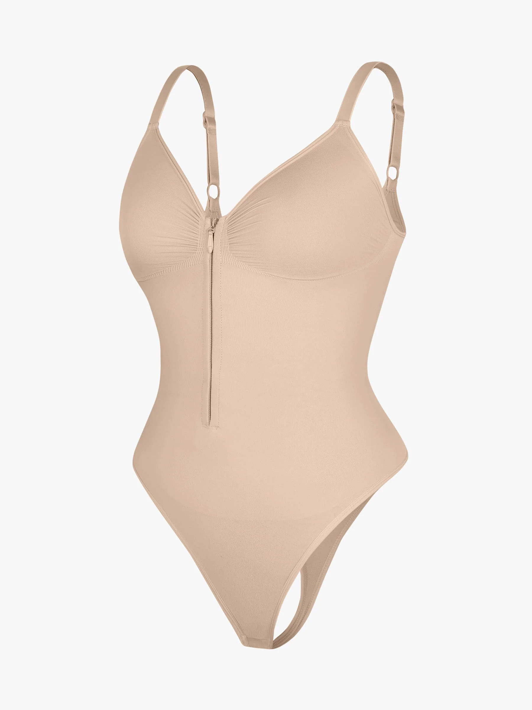 Shape-curve Tummy Control Seamless Zipper Shaping Bodysuit - Image 21
