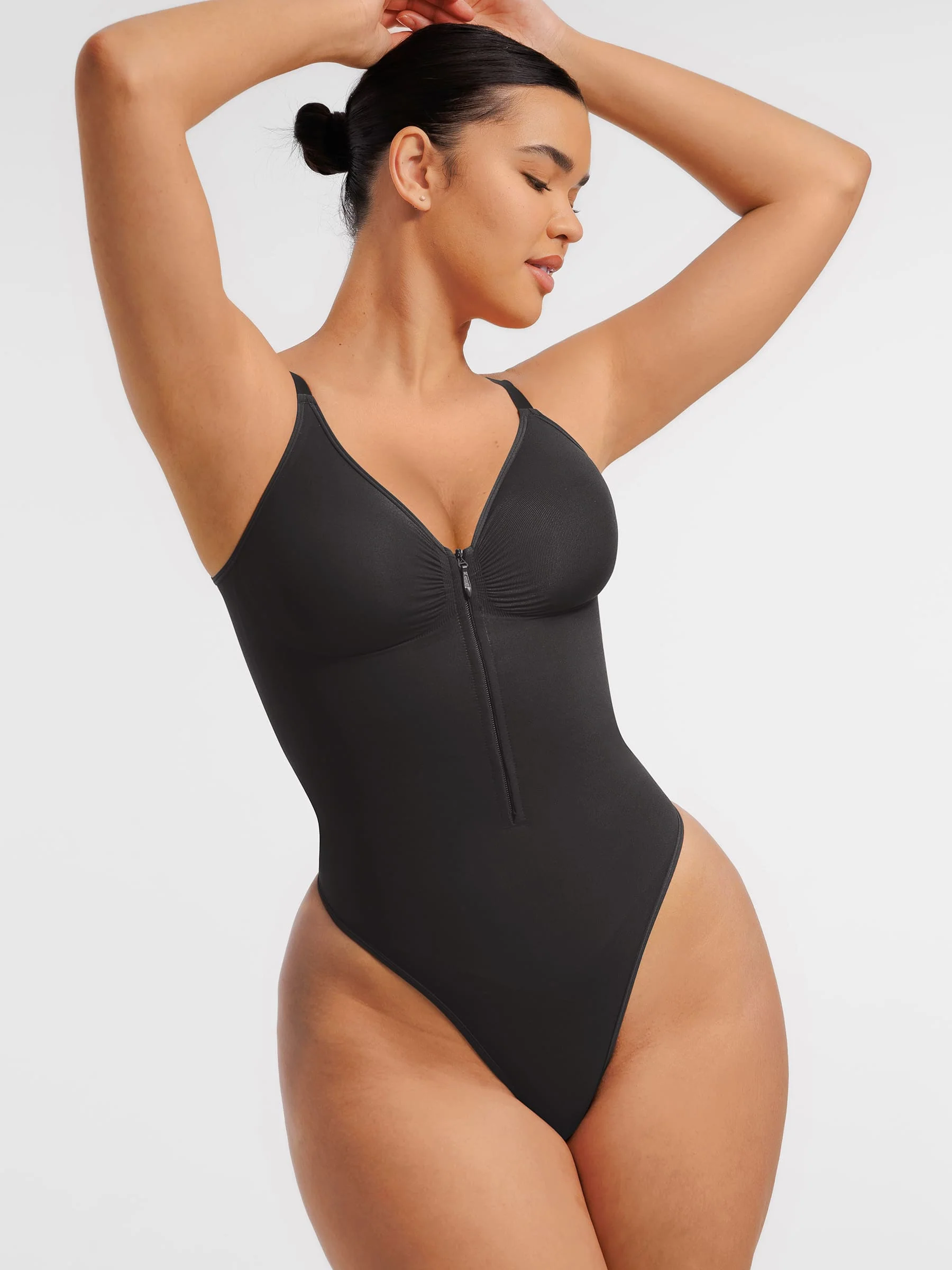 Shape-curve Tummy Control Seamless Zipper Shaping Bodysuit - Image 26
