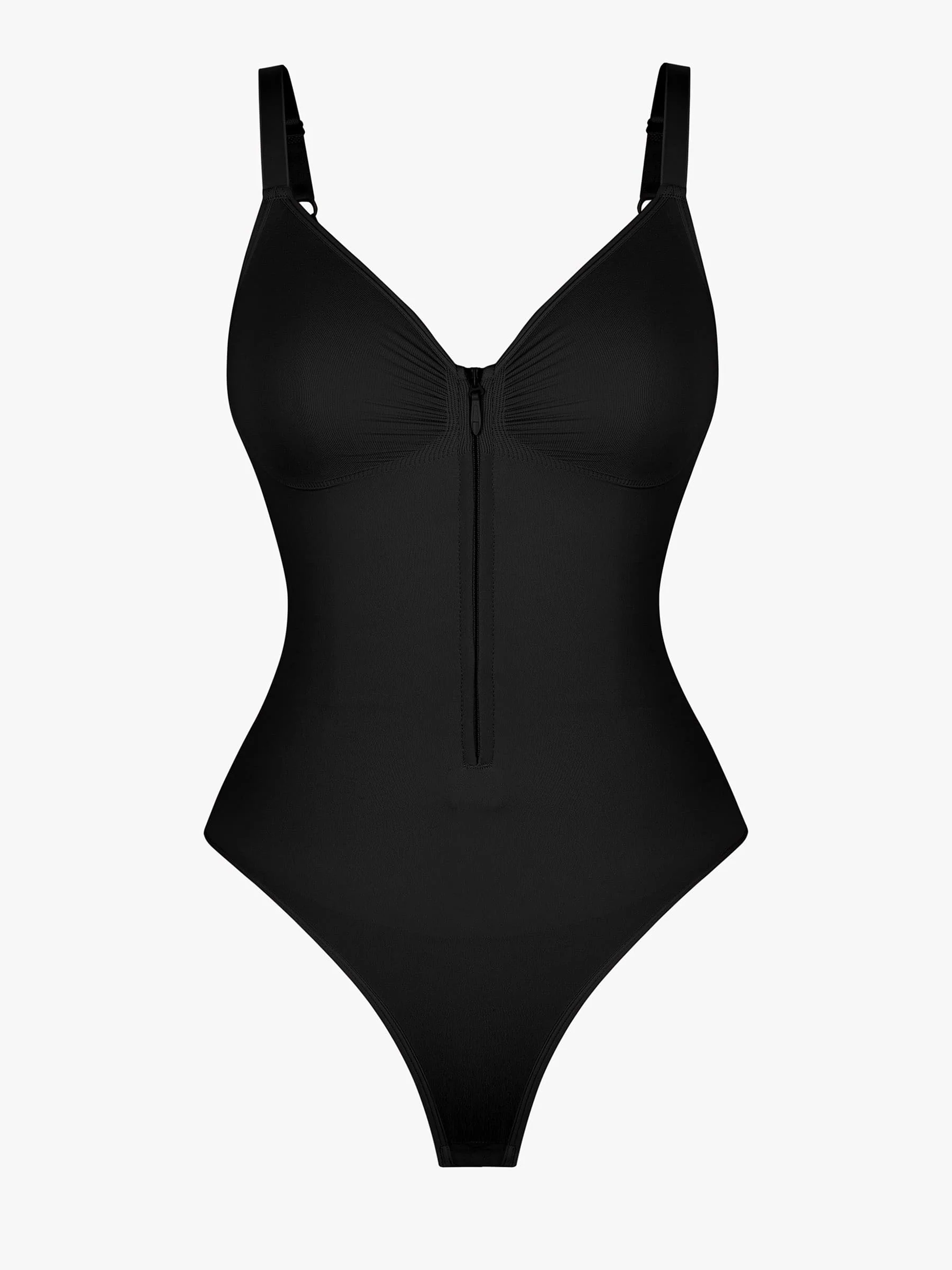 Shape-curve Tummy Control Seamless Zipper Shaping Bodysuit - Image 32