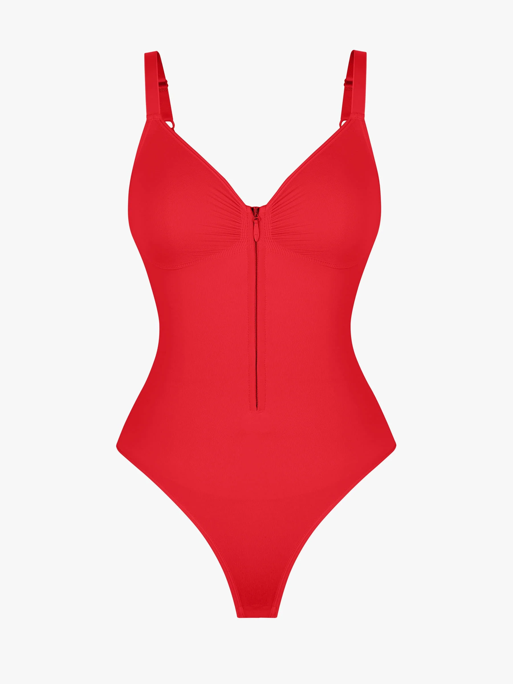 Shape-curve Tummy Control Seamless Zipper Shaping Bodysuit - Image 43