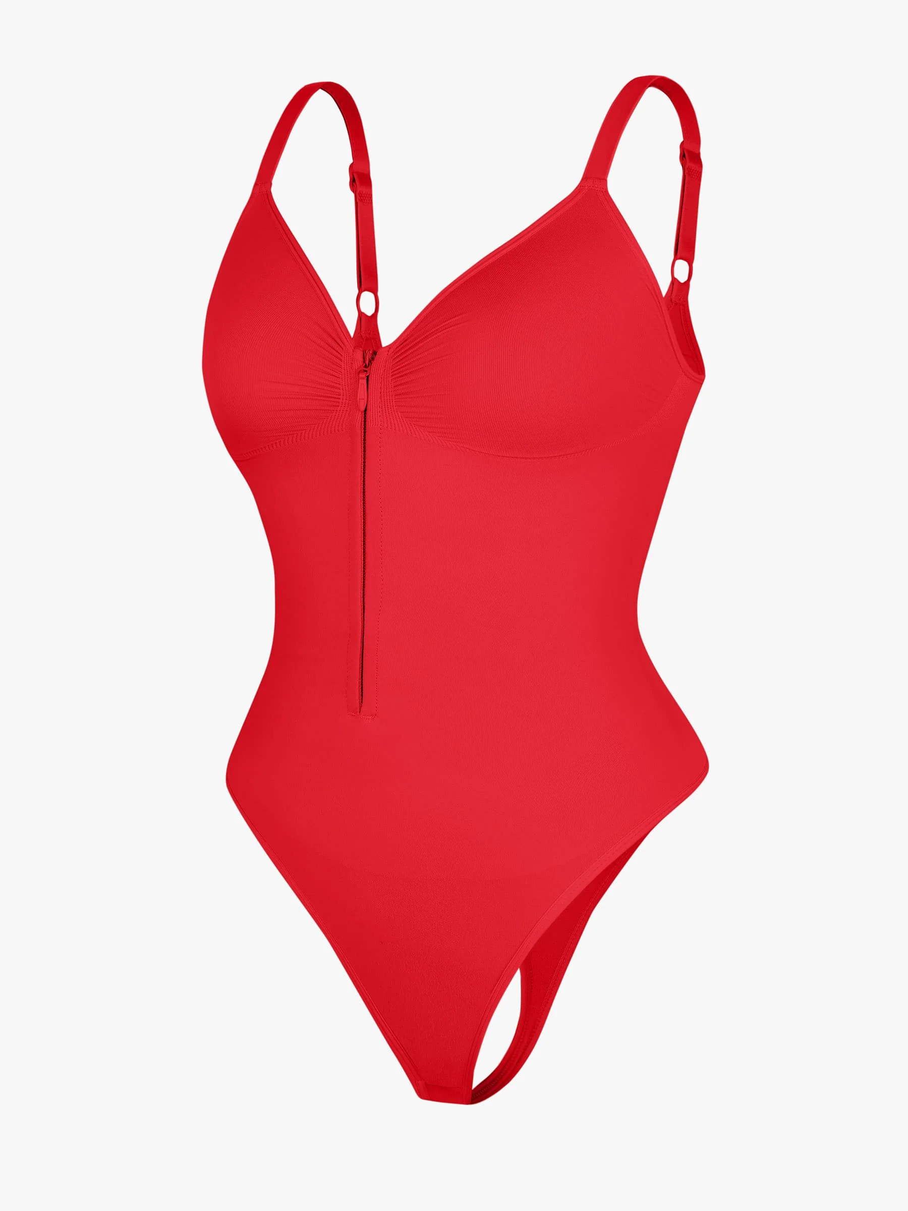 Shape-curve Tummy Control Seamless Zipper Shaping Bodysuit - Image 44