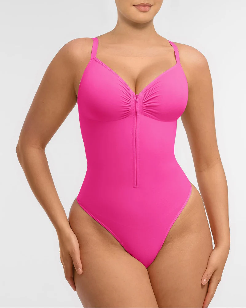 Shape-curve Tummy Control Seamless Zipper Shaping Bodysuit - Image 46