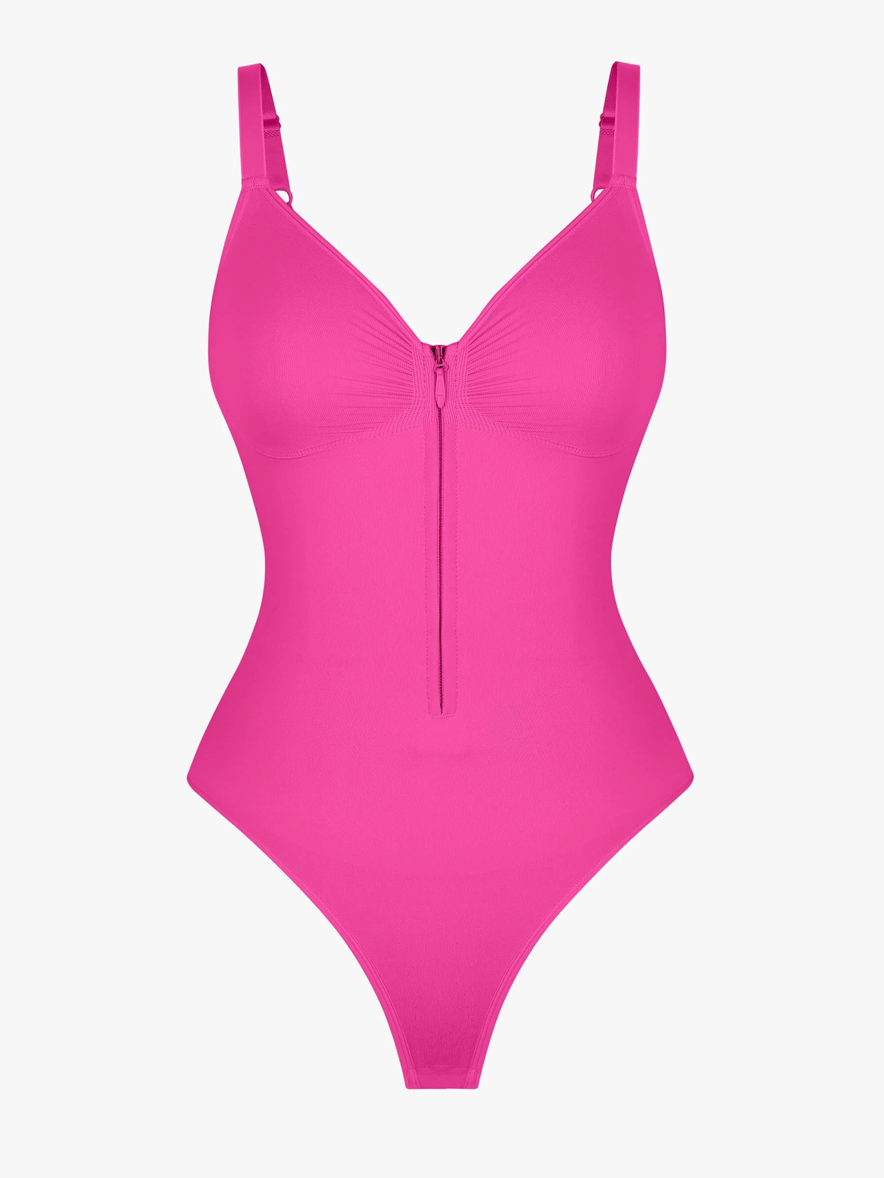 Shape-curve Tummy Control Seamless Zipper Shaping Bodysuit - Image 54