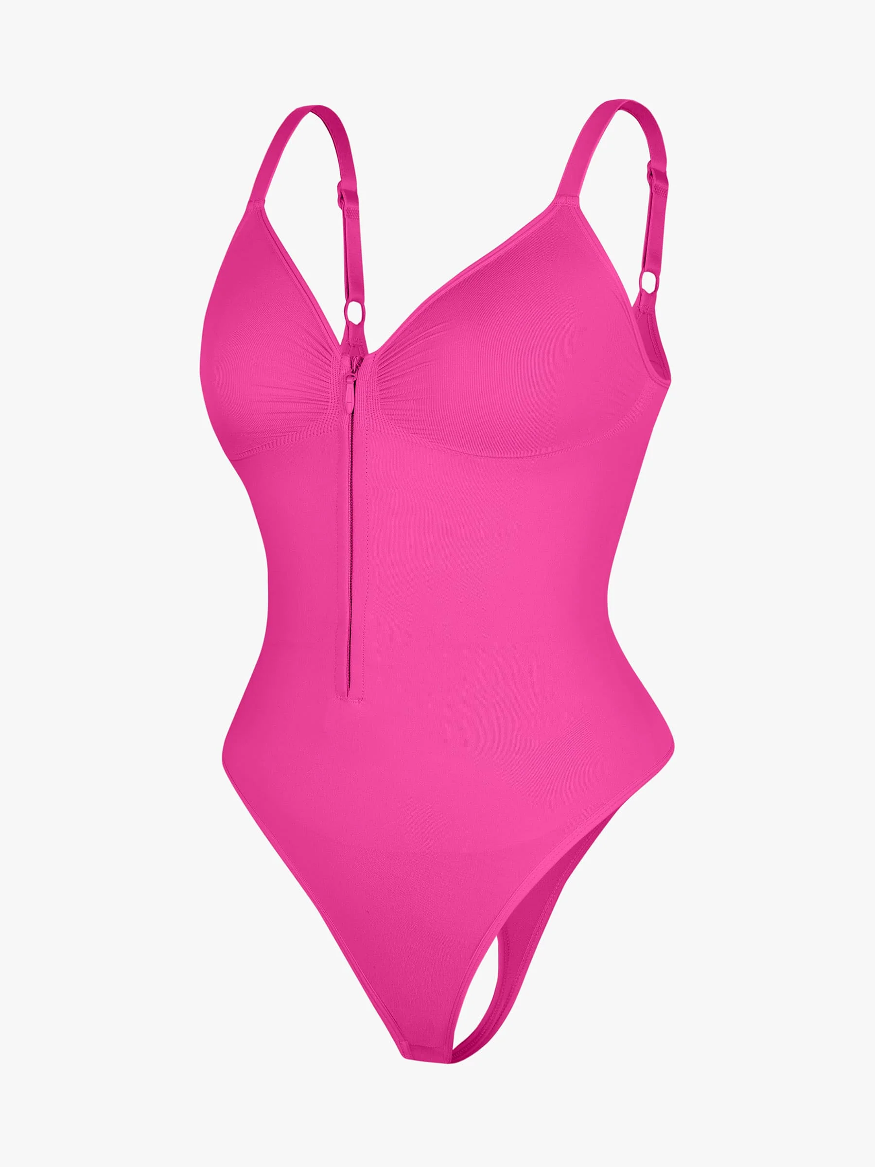 Shape-curve Tummy Control Seamless Zipper Shaping Bodysuit - Image 55