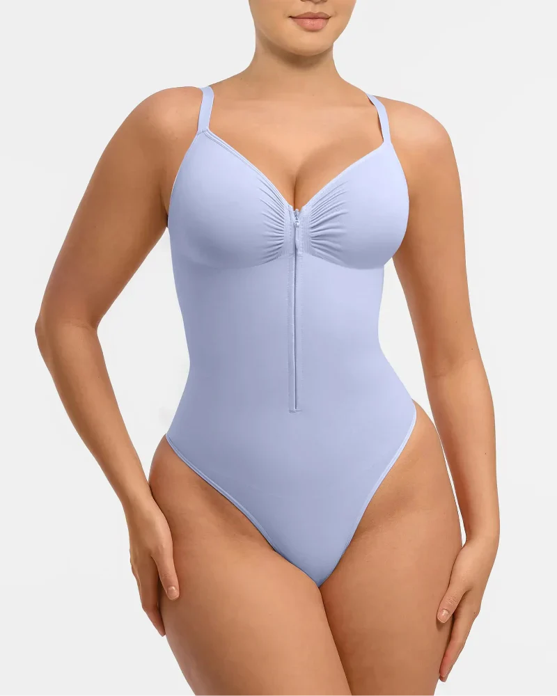 Shape-curve Tummy Control Seamless Zipper Shaping Bodysuit - Image 57