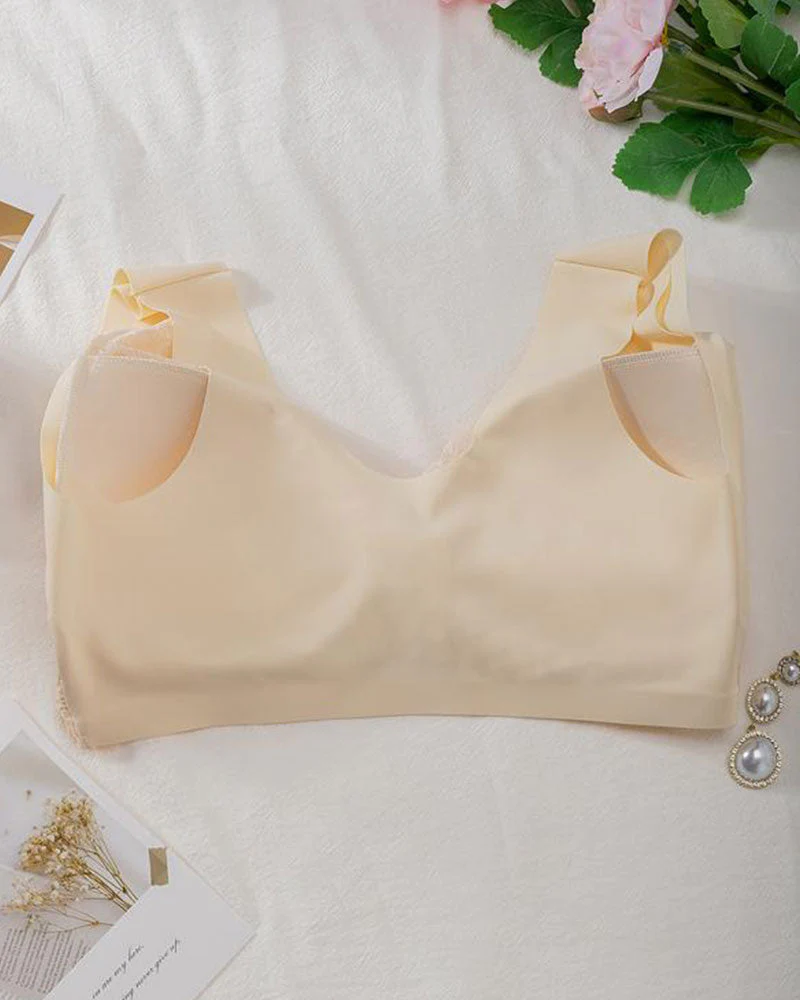 Shapecurve® Women's Contrast Lace Hook & Eye Front PushUp Bra - Image 24