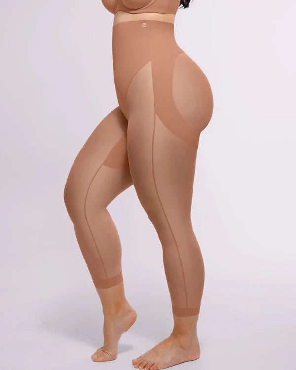 Shapecurve 3D Butt-Lifting Mesh Capri Tights - Image 19