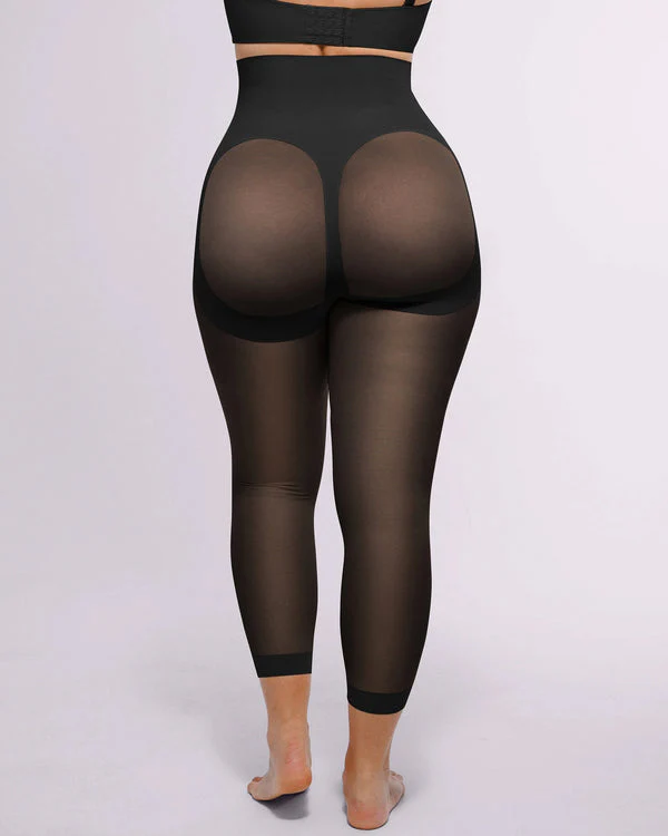 Shapecurve 3D Butt-Lifting Mesh Capri Tights - Image 6