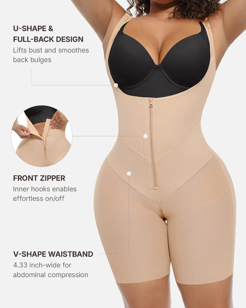Shapecurve U-Shaped Tummy Control Butt Lift Shaper Bodysuit - Image 10