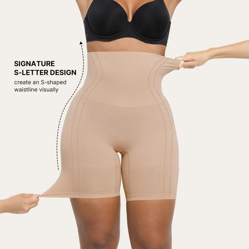 Shapewear Sculpting Shorts for Women Seamless High Waisted Body Shaper Thigh Slimming Underwear - Image 13