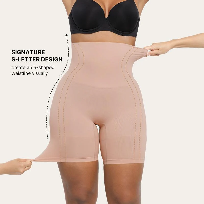 Shapewear Sculpting Shorts for Women Seamless High Waisted Body Shaper Thigh Slimming Underwear - Image 14