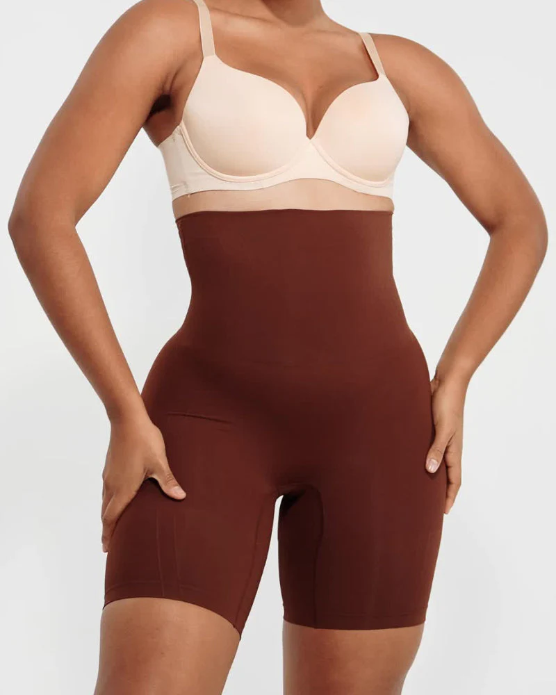 Shapewear Sculpting Shorts for Women Seamless High Waisted Body Shaper Thigh Slimming Underwear - Image 9