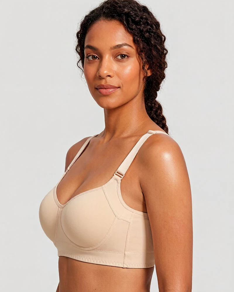 Push-Up Back Smoothing Bra-Brown - Image 10