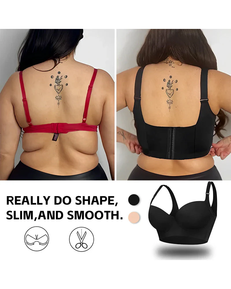 Push-Up Back Smoothing Bra-Brown - Image 15