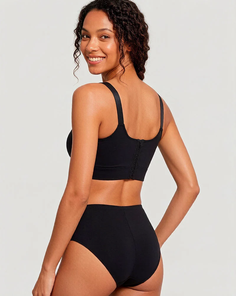Push-Up Back Smoothing Bra-Brown - Image 6
