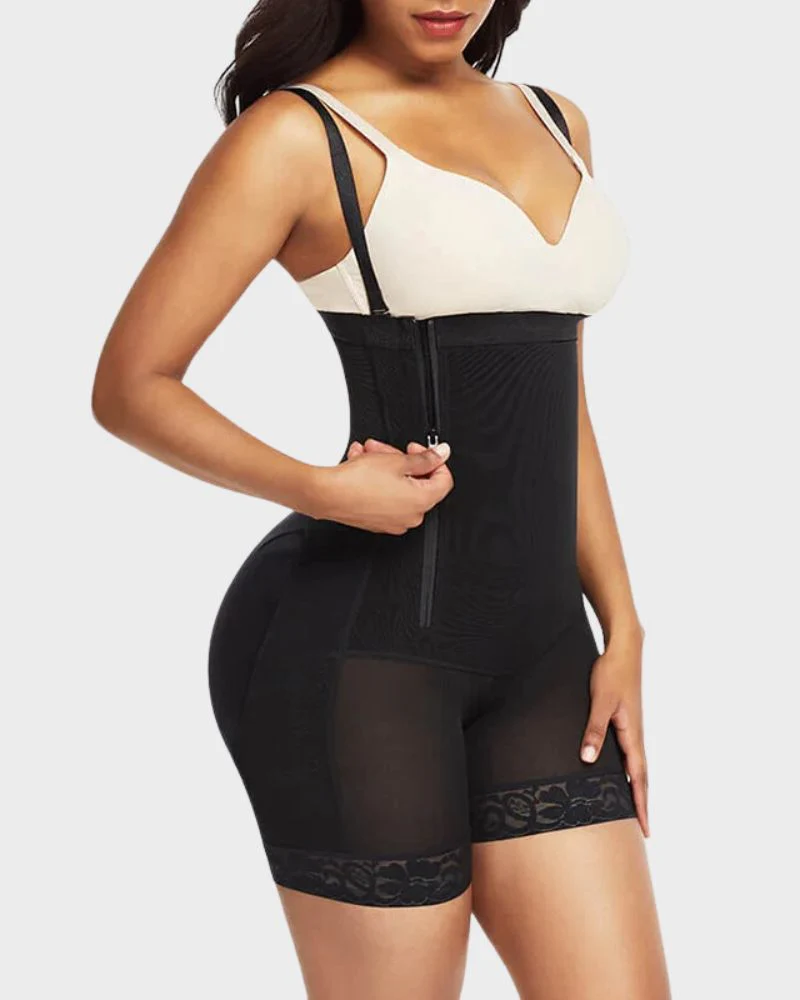 Side Zip Shaping Bodysuit - Image 2