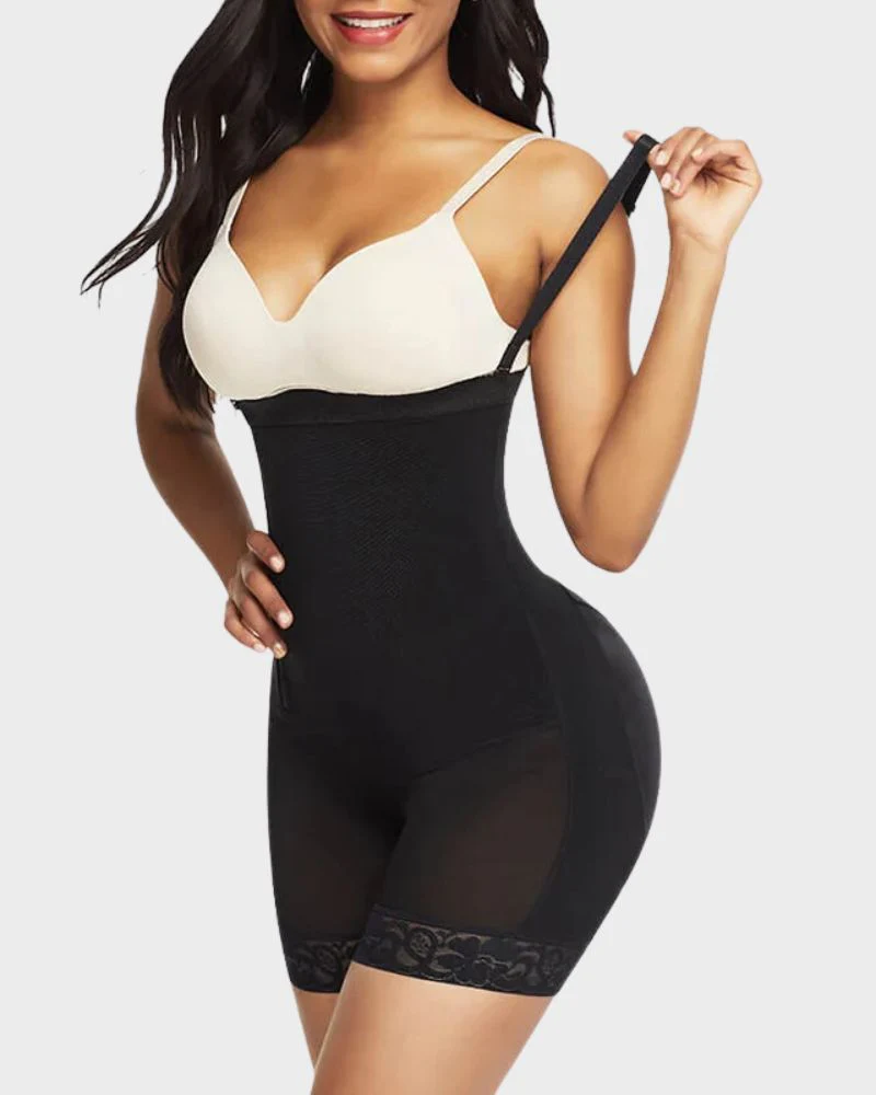 Side Zip Shaping Bodysuit - Image 3