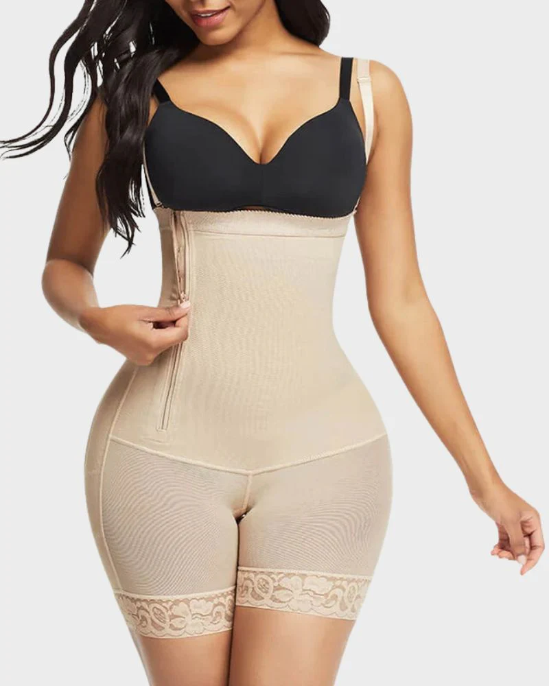 Side Zip Shaping Bodysuit - Image 4