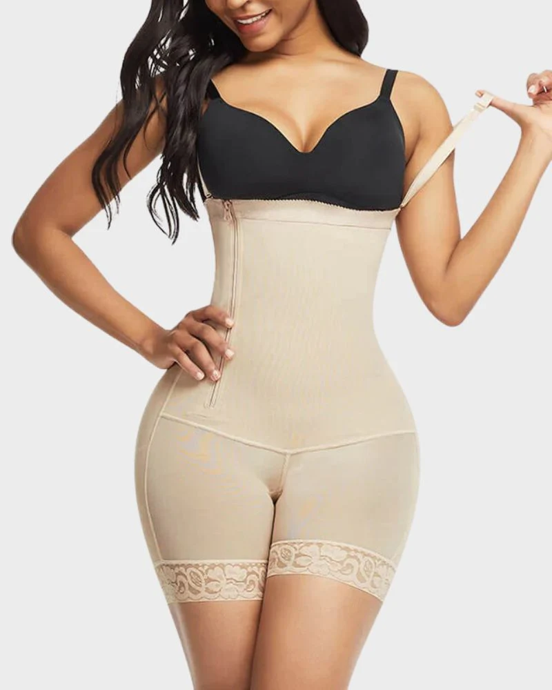 Side Zip Shaping Bodysuit - Image 6