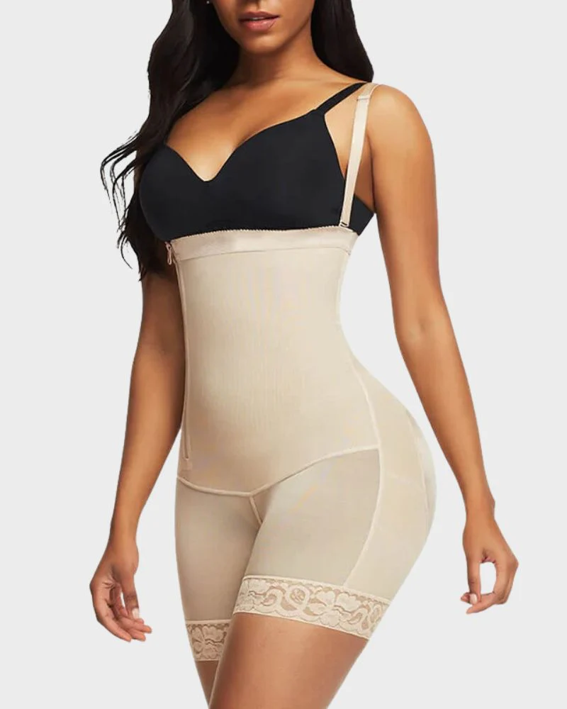Side Zip Shaping Bodysuit - Image 7