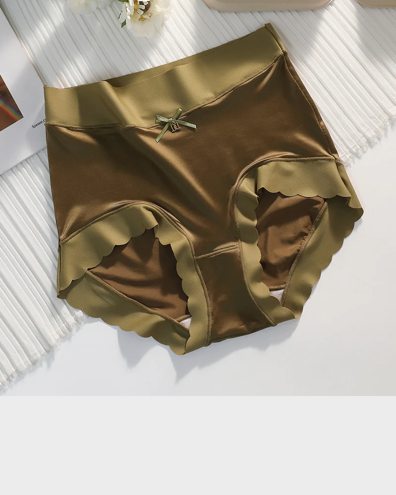 Silky High-Waist Seamless Briefs With Scalloped Edges (6 pack) - Image 14