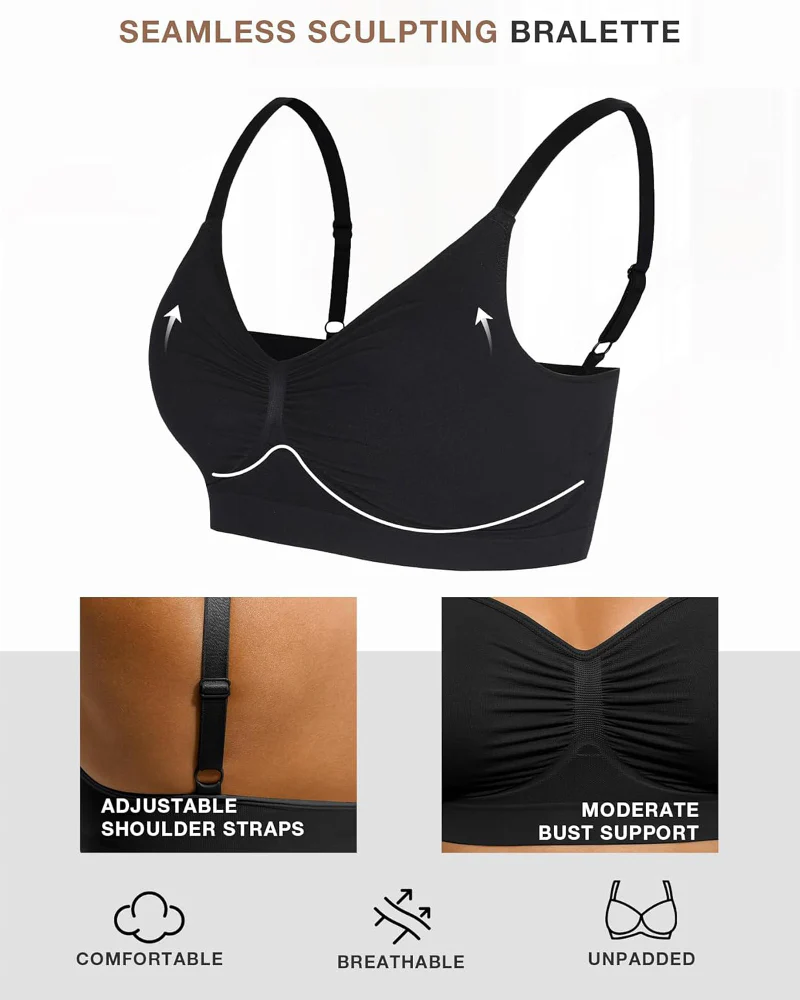Seamless Wireless Wire-Free Shaping Bra - Image 47