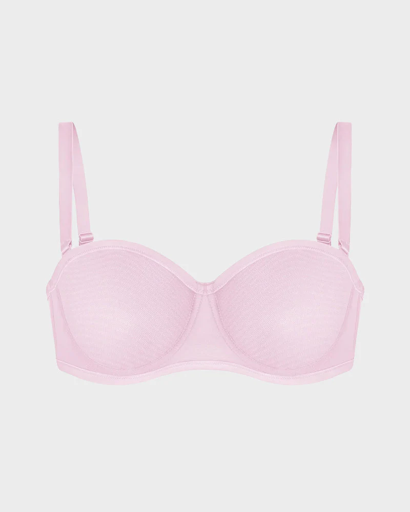 Strapless Mesh Bra with Underwire Lift and Sculpting Fit - Image 39