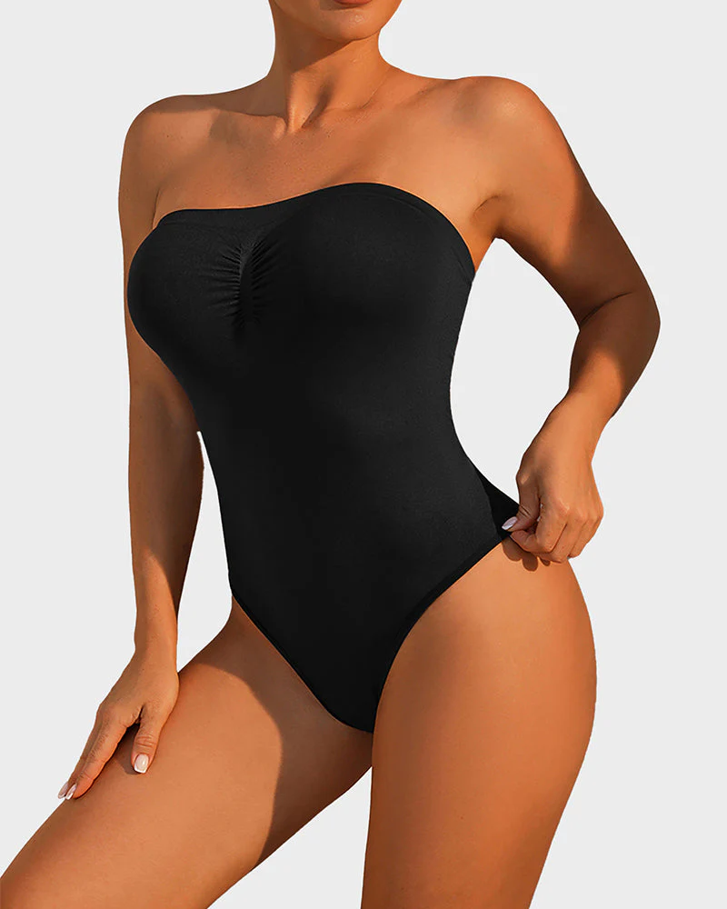 Strapless Tummy Control Sculpting Bodysuit - Image 3