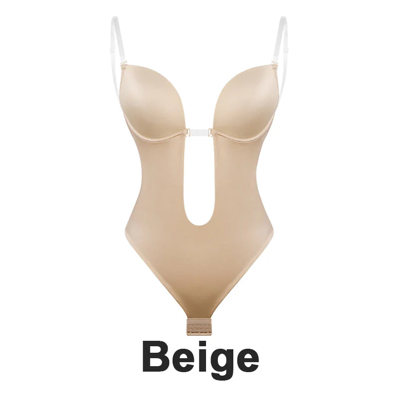 Strapless U Plunge Thong Bodysuit - Image 10