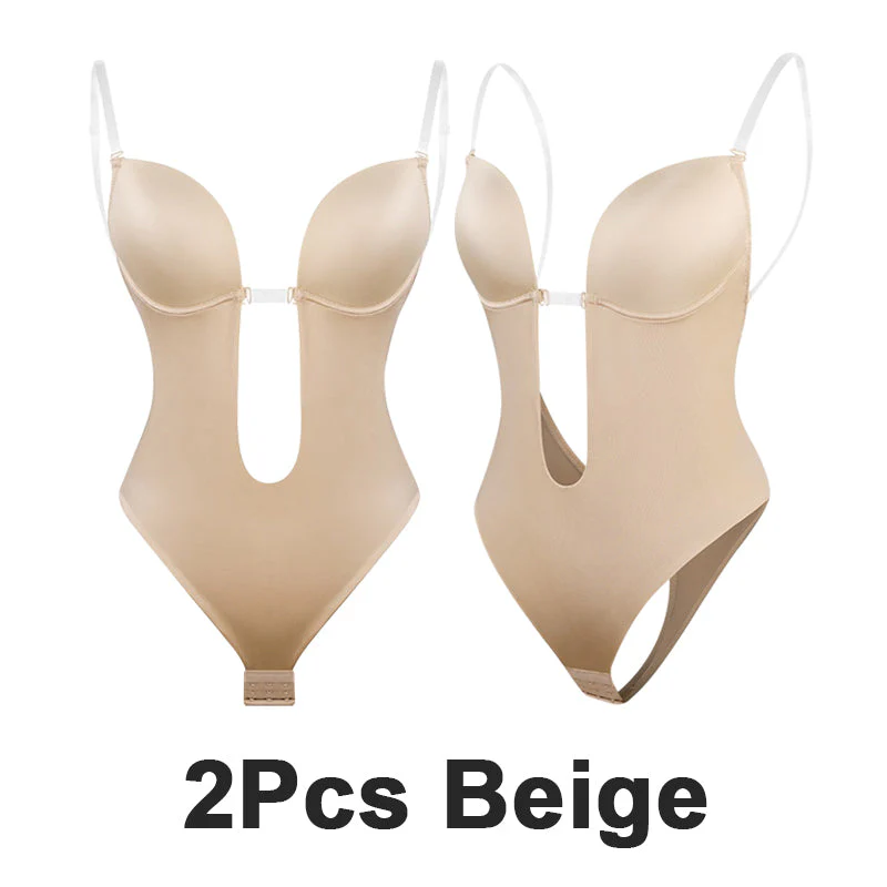 Strapless U Plunge Thong Bodysuit - Image 13