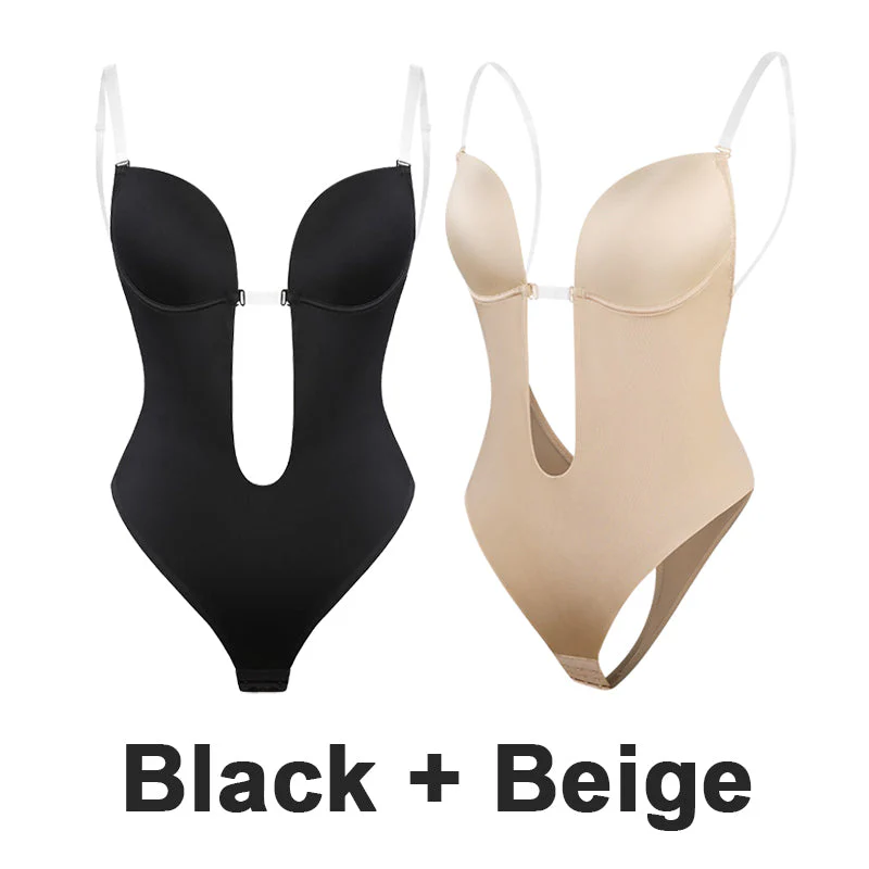 Strapless U Plunge Thong Bodysuit - Image 14