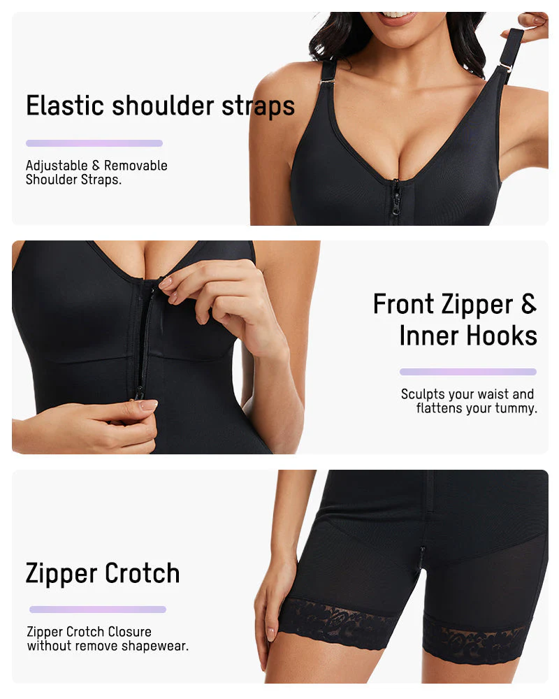 Tummy Control Butt Lifter Shaper with Zipper Crotch Fajas Colombianas - Image 15