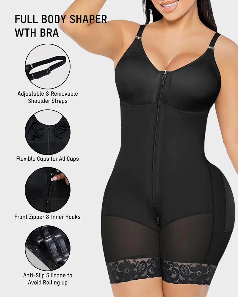 Tummy Control Butt Lifter Shaper with Zipper Crotch Fajas Colombianas - Image 9