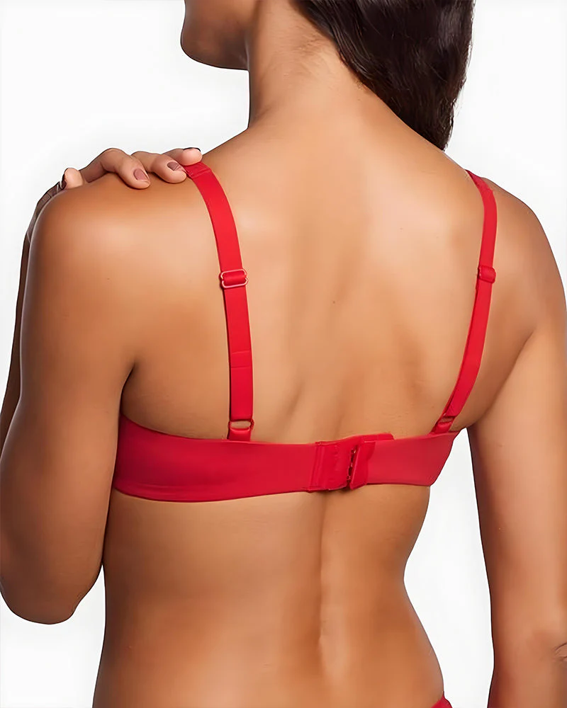 Underwire Support Seamless Unlined Balconette Bra - Image 17