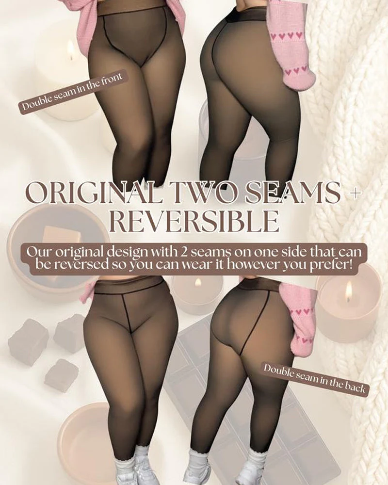 Viral One-Seam Shaping Fleece Tights - Image 5