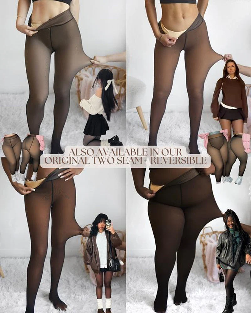 Viral One-Seam Shaping Fleece Tights - Image 6