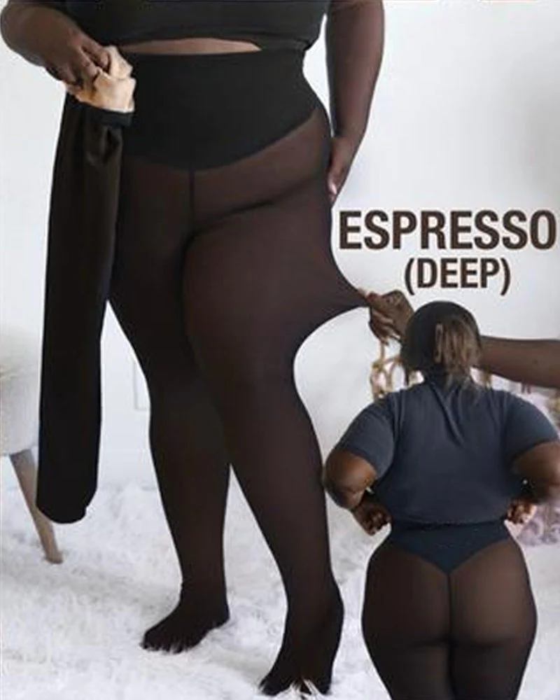 Viral One-Seam Shaping Fleece Tights - Image 9