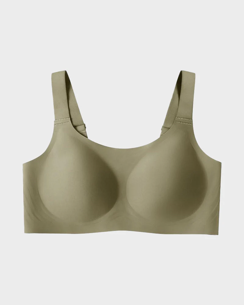 Wireless Full Coverage Jelly Bra with Breathable Straps - Image 8