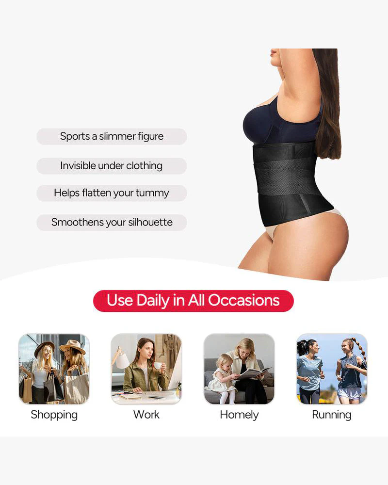 Women’s Triple-Belt Waist Trainer – Adjustable Compression Shapewear for Workout & Daily Support - Image 10