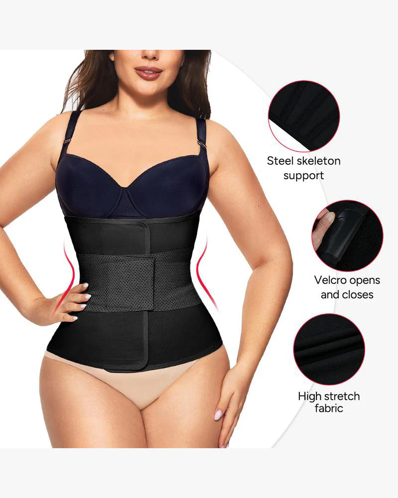 Women’s Triple-Belt Waist Trainer – Adjustable Compression Shapewear for Workout & Daily Support - Image 5