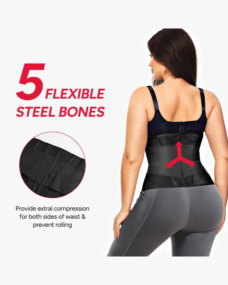 Women’s Triple-Belt Waist Trainer – Adjustable Compression Shapewear for Workout & Daily Support - Image 6
