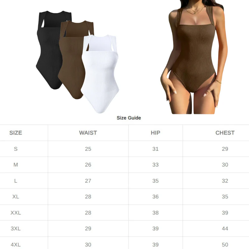 Sleeveless Tummy Control Tank Tops Bodysuits - Image 3
