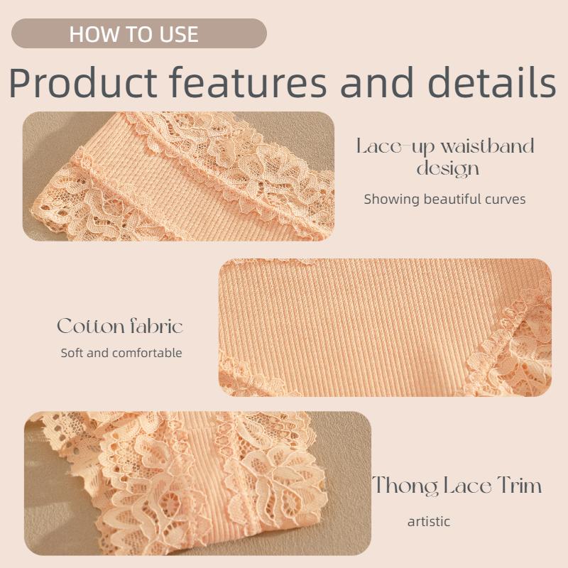 Women's Cotton Panties Lace Low Rise - Image 21