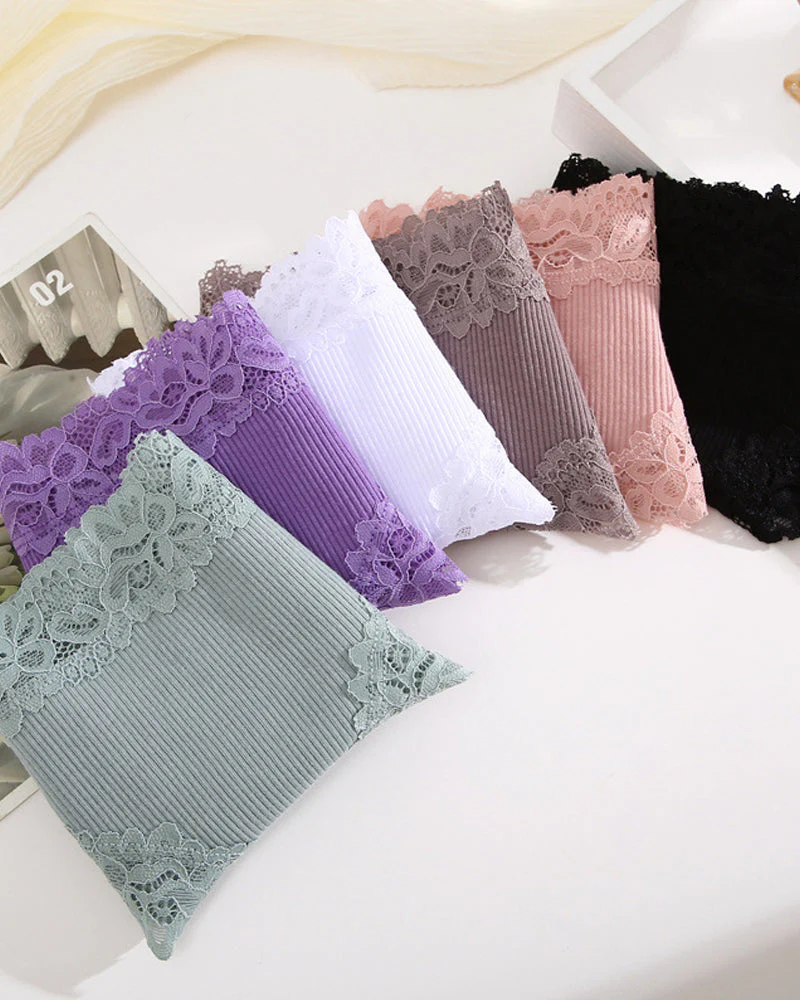 Women's Cotton Panties Lace Low Rise - Image 8
