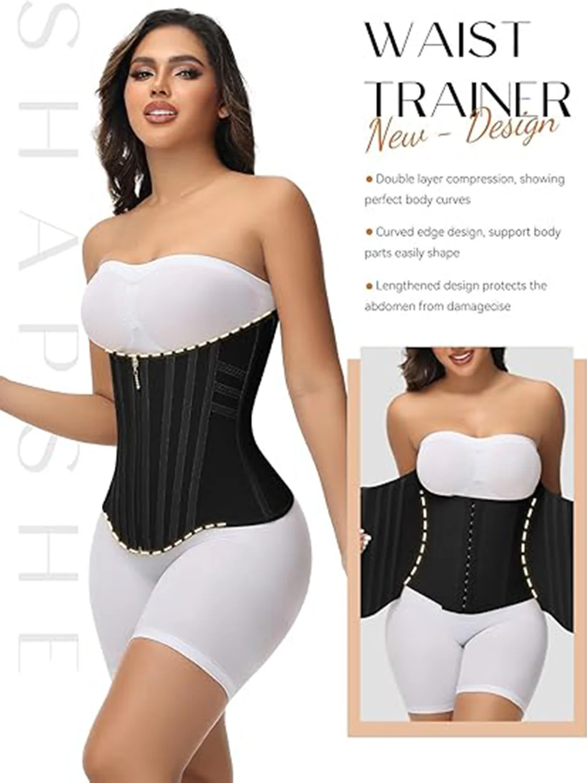 Women's Double Layer Pressure Waist And Abdomen Belt - Image 14