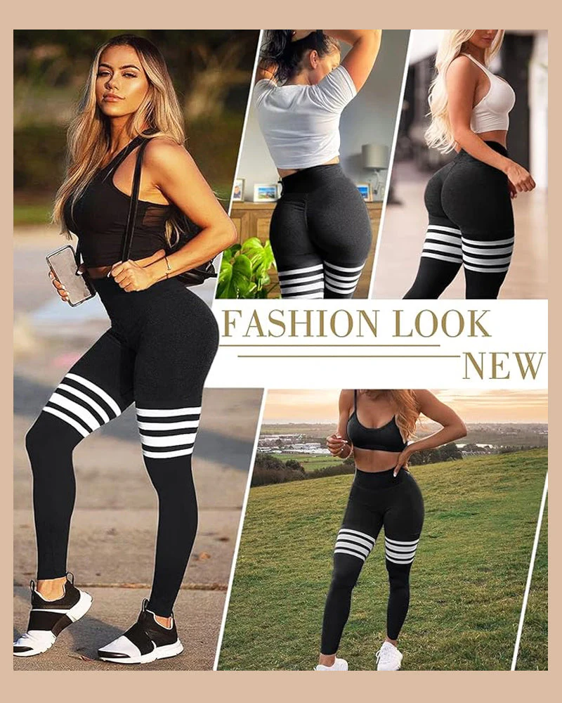 Scrunch Thigh-Highs Butt Lifting Workout Leggings - Image 12
