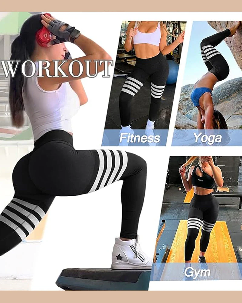 Scrunch Thigh-Highs Butt Lifting Workout Leggings - Image 23
