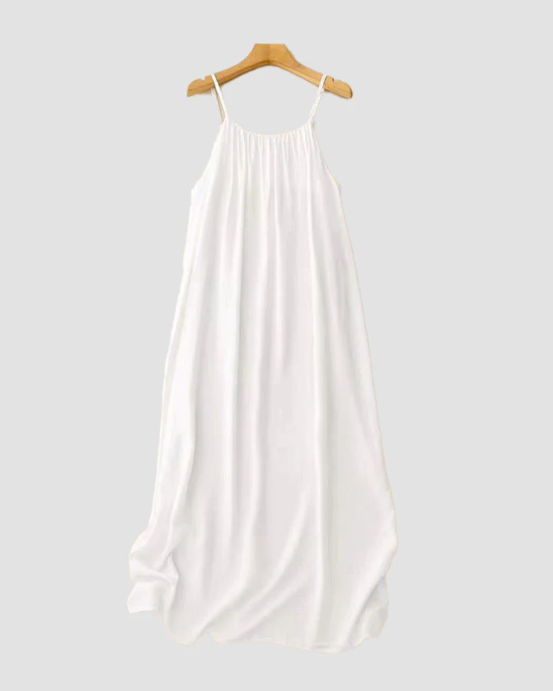 Women’s Chic Solid Color Backless Cami Dress - Image 17