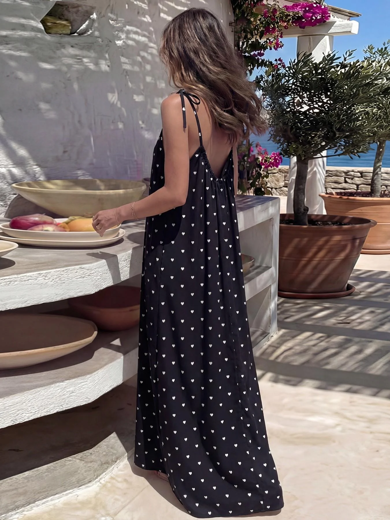 Women’s Chic Solid Color Backless Cami Dress - Image 37